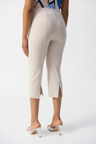 Slim Ankle-length Trousers With Elastic Waistband Style