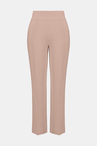 Slim Ankle-length Trousers With Elastic Waistband Style