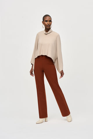 Wide-Leg Pull-On Pants