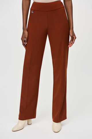 Wide-Leg Pull-On Pants