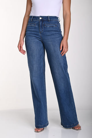 Wide leg jeans