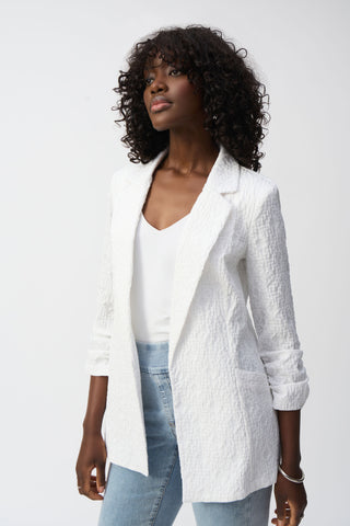 Woven Jacquard Boxy Blazer