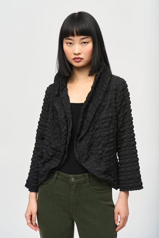 Bubble Woven Cropped Jacket