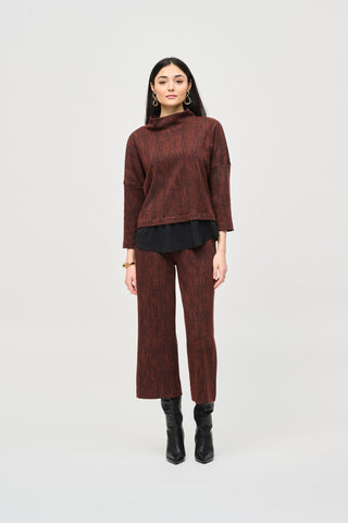 Jacquard Knit Layered Boxy Top