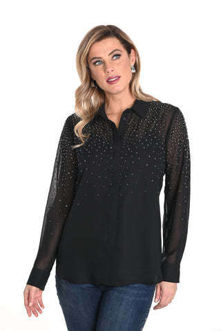 Rhinestone blouse