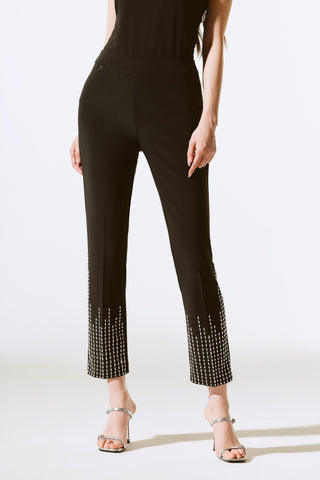 Silky Knit Embellished Pull-On Pants