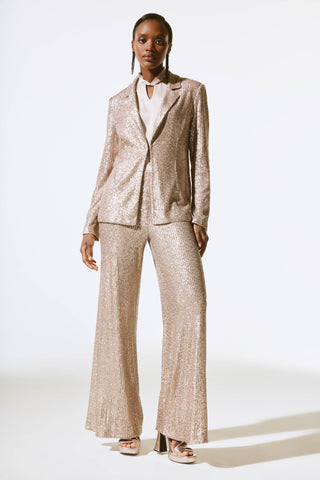 Sequined Straight Blazer