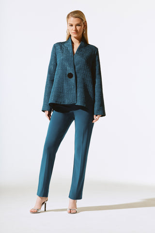 Textured Jacquard Trapeze Jacket