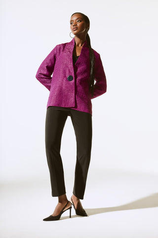 Textured Jacquard Trapeze Jacket