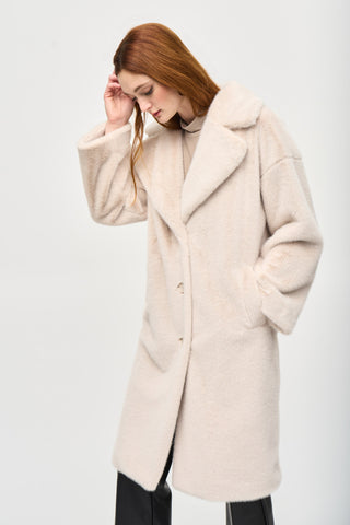 Faux Fur Straight Coat