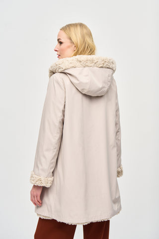 Reversible Faux Fur Coat