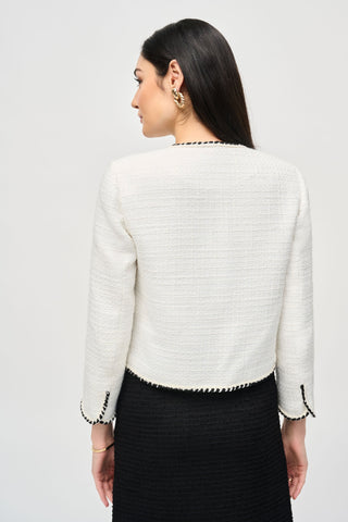 Bouclé Jacket With Contrast Trim