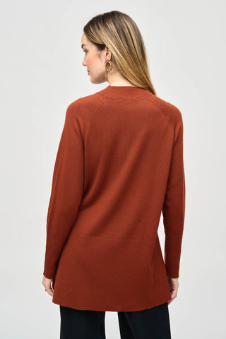 Sweater Knit Mock Neck Tunic