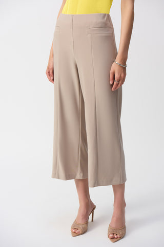 Silky Knit Culotte Pull-On Pants