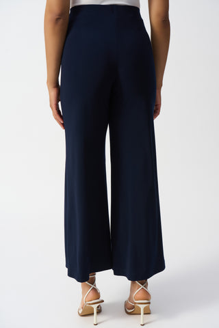 Silky Knit Pull-On Wide-Leg Pants