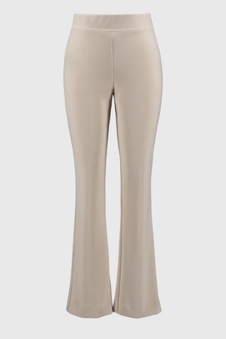 Silky Knit Flared Pull-On Pants