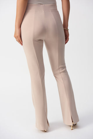 Silky Knit Flared Pull-On Pants