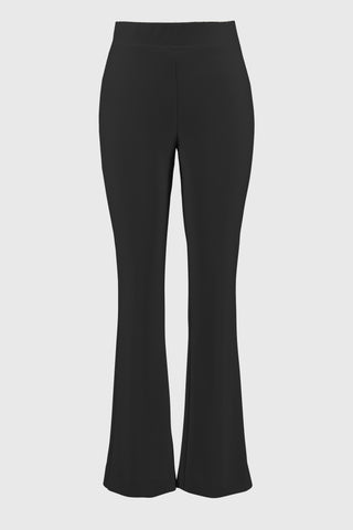 Silky Knit Flared Pull-On Pants