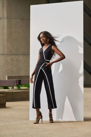 Silky Knit Sleeveless Culotte Jumpsuit