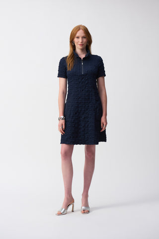 Bubble Jacquard A-Line Dress