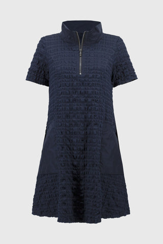 Bubble Jacquard A-Line Dress