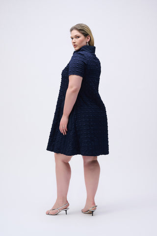 Bubble Jacquard A-Line Dress