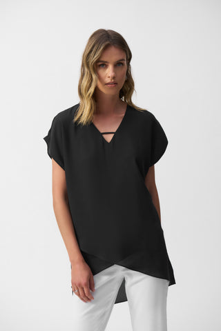 Georgette Asymmetrical Layered Top