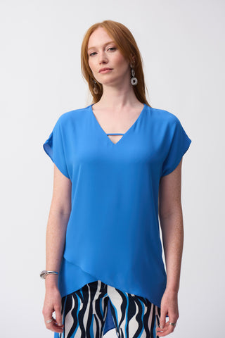 Georgette Asymmetrical Layered Top