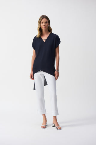 Georgette Asymmetrical Layered Top