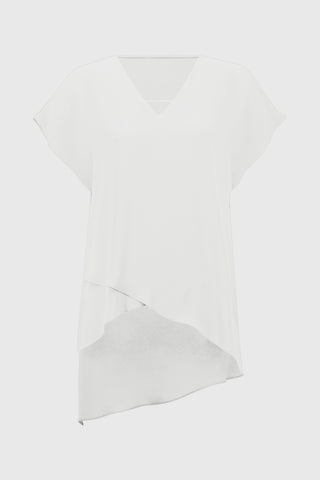 Georgette Asymmetrical Layered Top