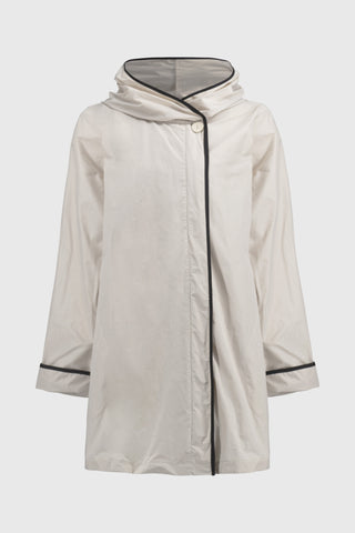 Memory Hooded Trapeze Coat