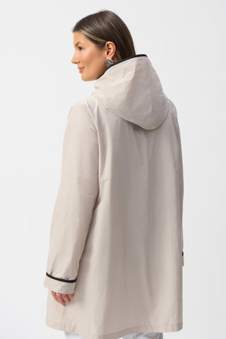 Memory Hooded Trapeze Coat