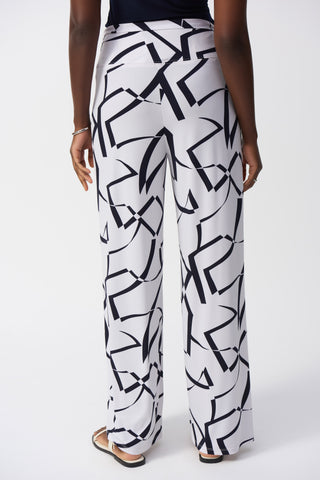 Geometric Wide Leg Pants