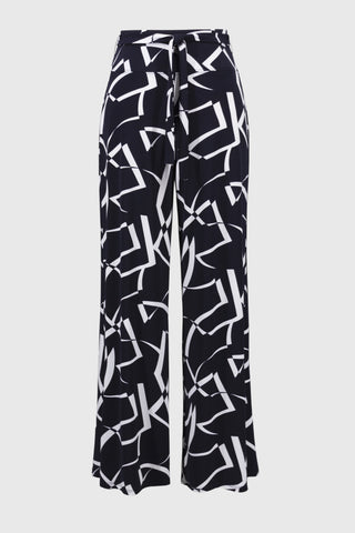 Geometric Wide Leg Pants