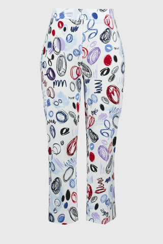 Millennium Abstract Print Crop Pant