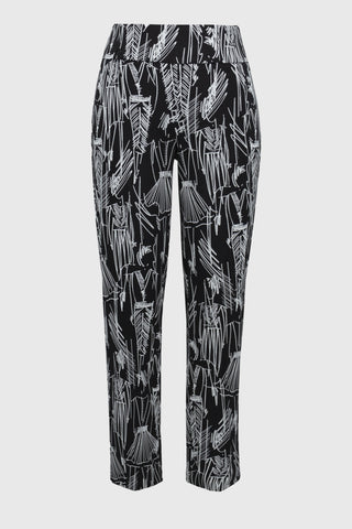 Conversational Print Crop Pant