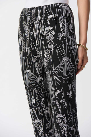 Conversational Print Crop Pant