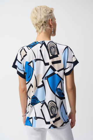 Geometric Print Straight Top