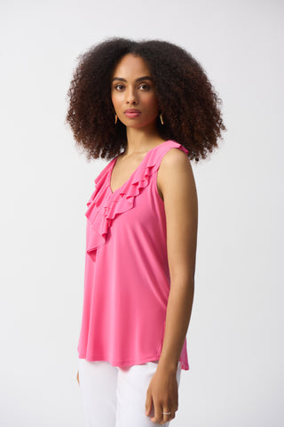 Sleeveless Tunic with Ruffles