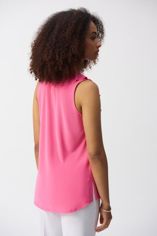 Sleeveless Tunic with Ruffles