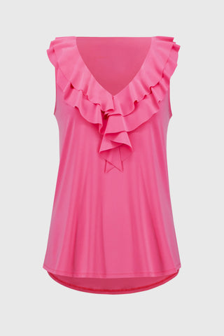 Sleeveless Tunic with Ruffles