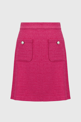 Bouclé A-Line Skirt