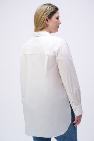 Embroidered Flower Cotton Shirt