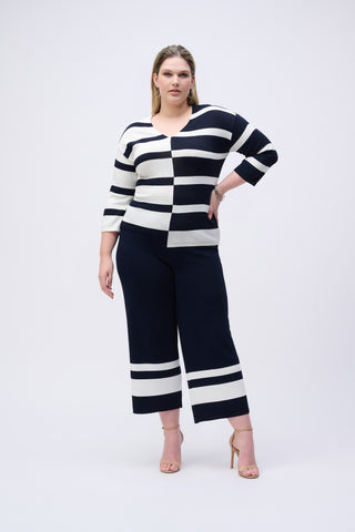 Stripe Sweater Knit Culotte