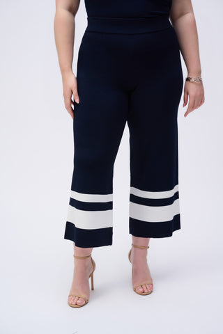 Stripe Sweater Knit Culotte