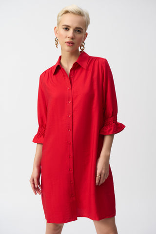 Button-Front Shirt Dress