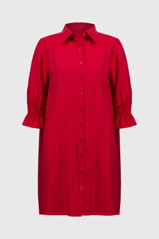 Button-Front Shirt Dress