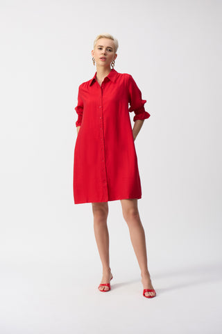 Button-Front Shirt Dress