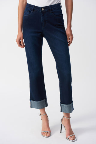 Slim Fit Cropped Dark BlueJeans