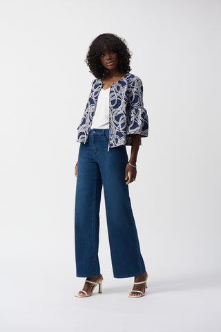 Goldie Classic Wide-Leg Stretch Jean